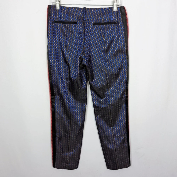 NWT ELIZABETH AND JAMES 2 Printed Jacquard Dion Slim Cropped Pants Trousers $430 - Picture 7 of 14